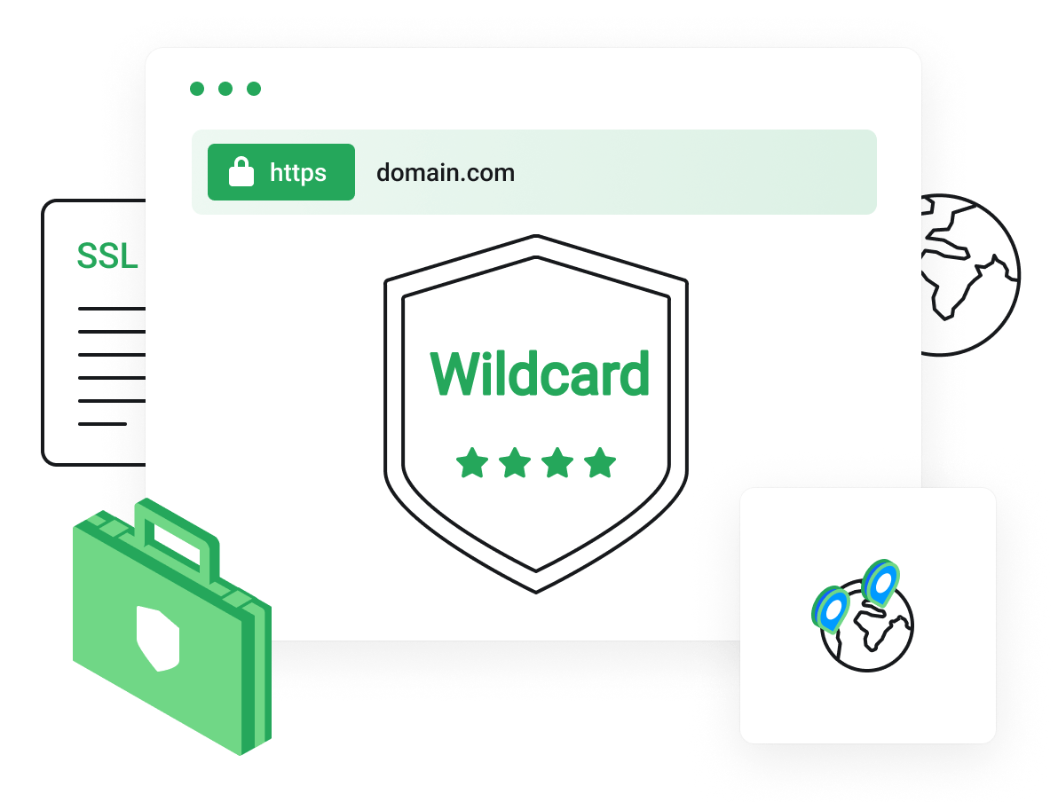 Secure unlimited subdomains on a single certificate